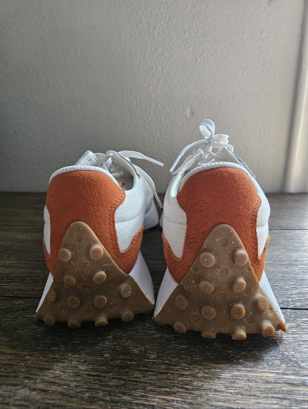 New Balance Women's White & Orange Retro Runner Sneakers - Picture 7 of 11